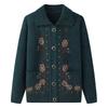 Cardigan a maglia autunnale/invernale da donna anziana