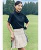 LECOQ GOLF Women'S Classic Check Pleated Skirt _Bege Gr322Lsk82