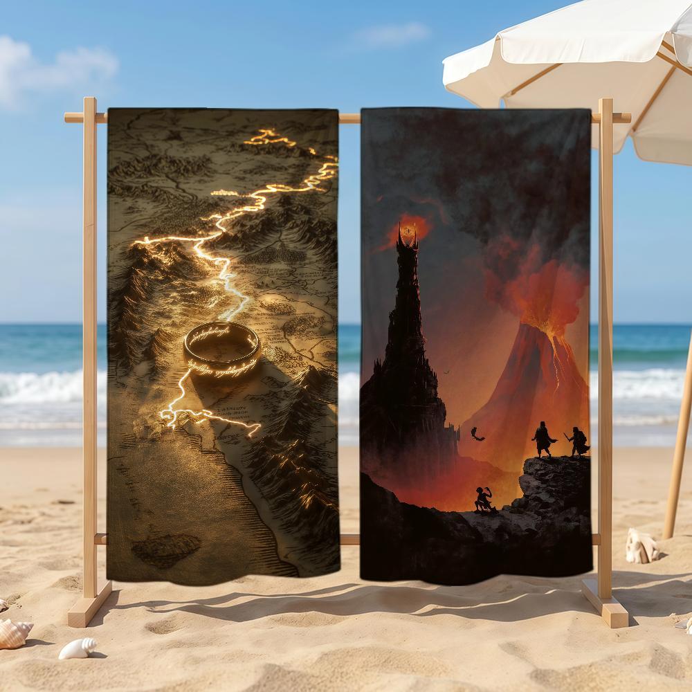 Film The Lord of the R-Rings Towel Sports Quick Dry Travel Camping Sandproof Soft Light Large Beach Towel