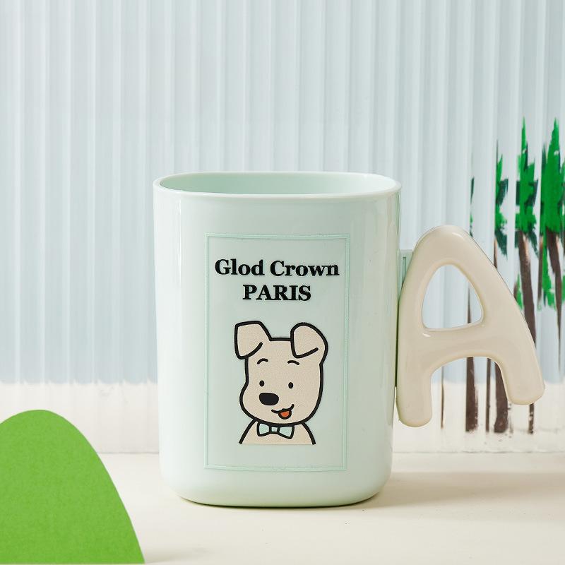 Household Plastic Thickened Toothbrush Cup Water CupChildren's Cute Toothbrush Cup Cup Mouthwash Cup with Handle