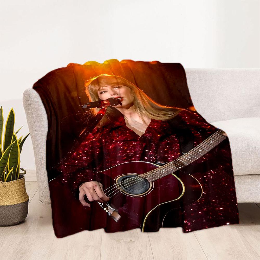 Musician Performing Live Concert. Flannel Blanket-Soft and Suitable for Sofas,Beds,Offices,Travel,All Seasons,Great Gift for Holidays and Birthdays.