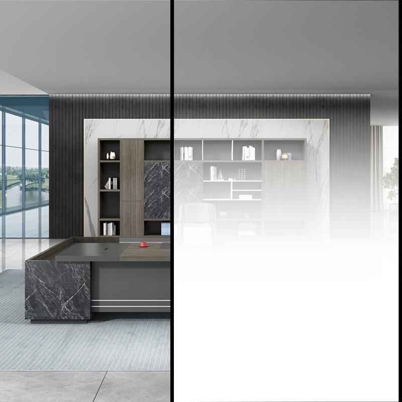 Self Adhesive White Fog Gradient Window Film Semi-Privacy Window Professional Decorative Glass Film for Home and Office