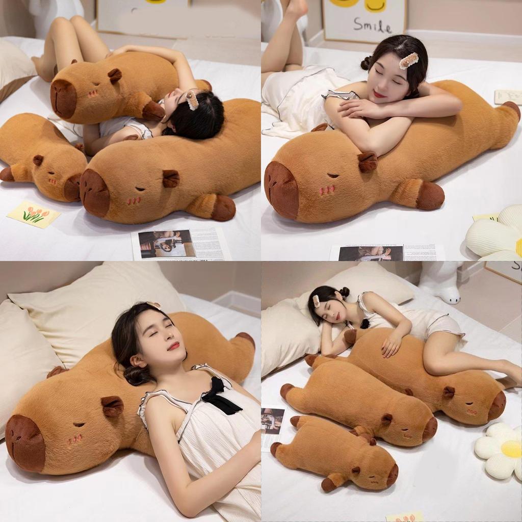 Adorable Capybara Plush Doll Soft Toy Cozy Pillow For Relaxing Comfort At Home