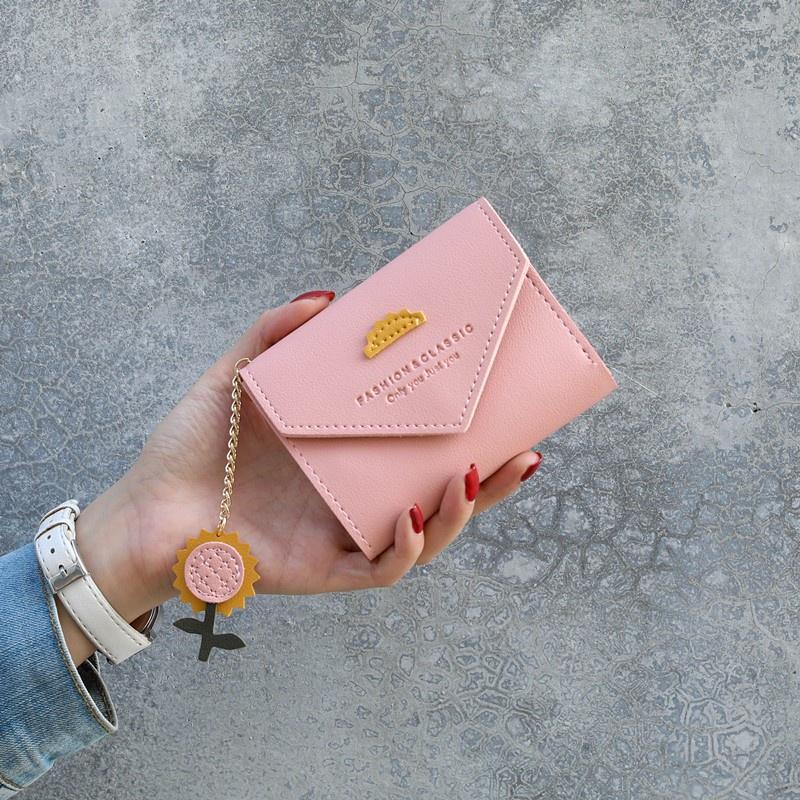 IELGY Короткий кошелек женский японский и корейский модный маленький свежий кошелек — фото 10