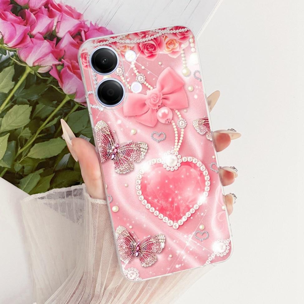 Transparent Casing For Vivo Y05 Cover Luxury Cute Cat Fashion Butterfly Cool Painted Funda For Y05 Vivo Phone Case