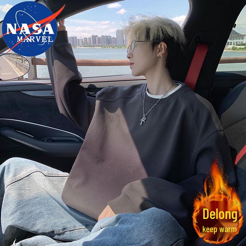 

NASA MARVEL Men s Heavyweight Long Sleeve Crewneck Sweatshirt 3XL