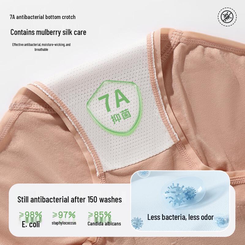 Oudifen High-Waist Seamless Tummy Control & Hip Lift Panties (4-Pack)