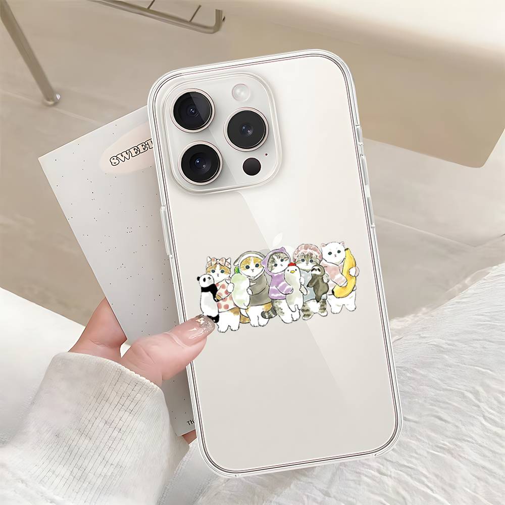Phone Case Cute M-Mofusands For Samsung S26 S25 S24 S23 S22 S21 S20 Note20 Note10 Plus Ultra Lite Edge 5G Clear Soft TPU Cover