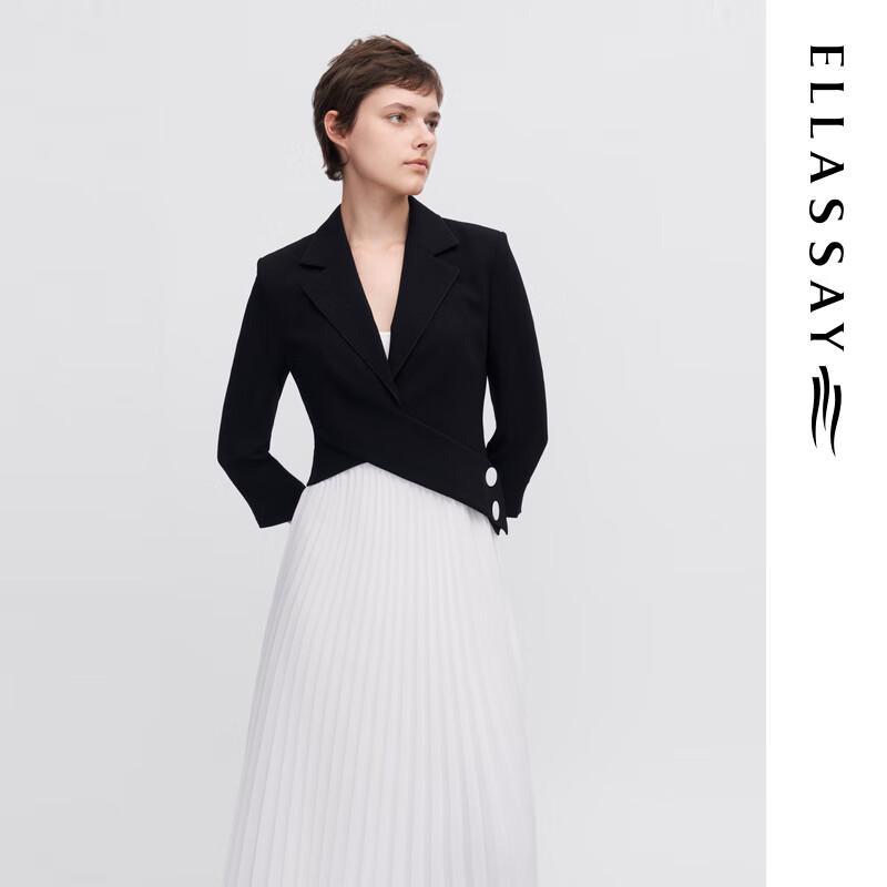 ELLASSAY Women's Color Block Midi Suit Dress