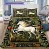 1PC Horse Bedding Quilt Set Quilt Cover Pillowcase Home Decoration Birthday Gift (1 * Duvet Cover + 2 * Pillowcase, Without Core)
