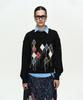 ADSB ANDERSSON BELL (Essential) Studded Argyle Patchwork Sweatshirt Atb1479W(Black)