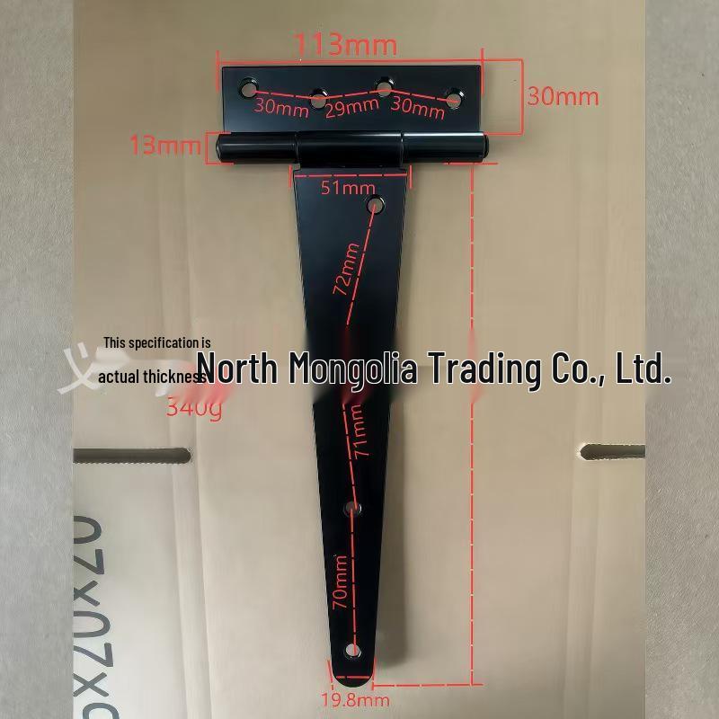 T-Hinge Shed Door Hardware: T-Type Hinge for Wooden Fence & Barn Door