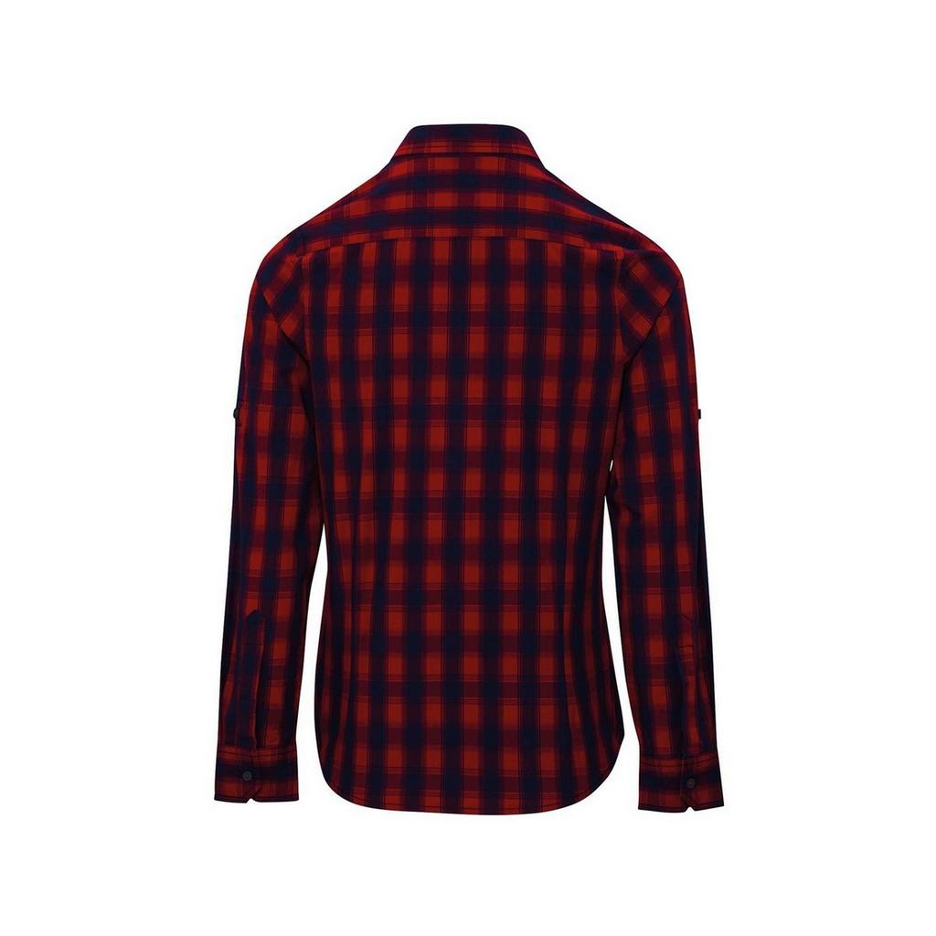 Premier Womens/Ladies Mulligan Checked Long-Sleeved Shirt