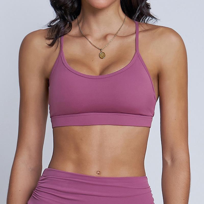 

Strappy Backless Quick-Dry Yoga Sports Bra - European & American Style Large