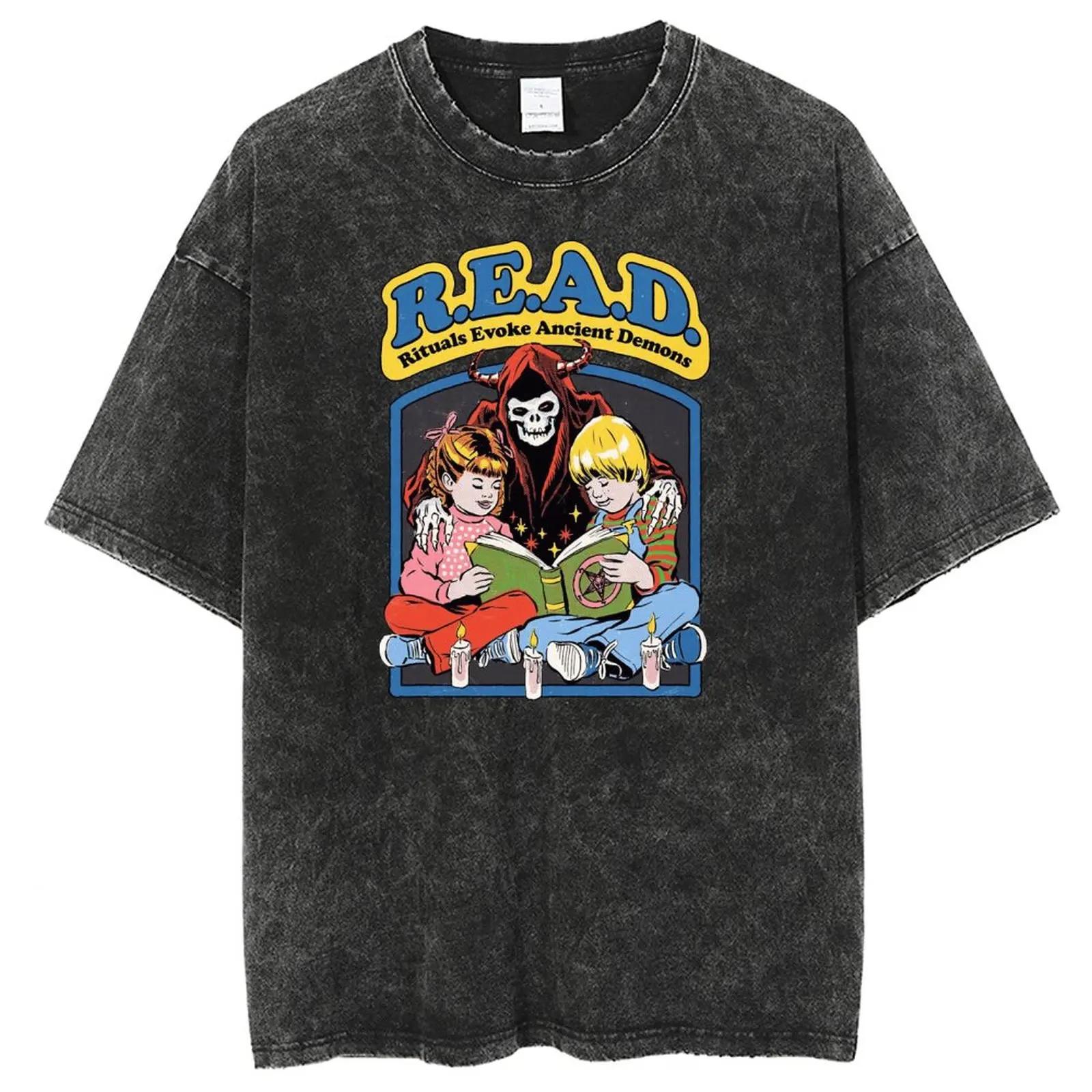 

Футболки с принтом Ween, выстиранные, мужские, женские, Харадзюку, с коротким рукавом, повседневные топы, уличная одежда, футболки оверсайз L