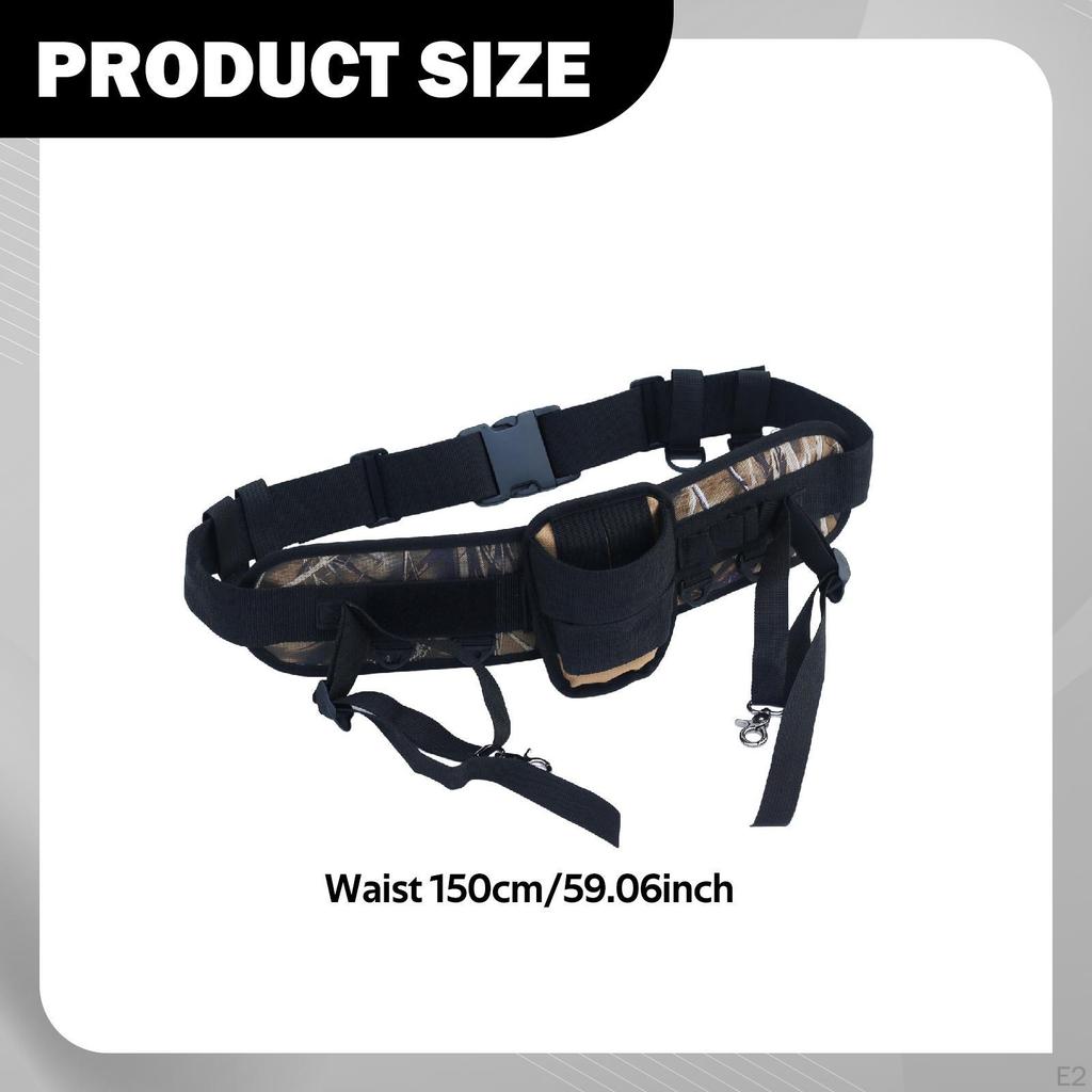 Verstellbarer Angelrutenhalter Gimbal-Gürtel Universelles Zubehör Abnehmbares Polyester Multifunktion