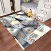 Stacks of Money Print Carpet Suitable As a Non-slip Mat for the Living Room or Bedroom Sofa