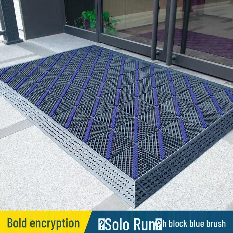 Commercial Anti-Slip Door Mat: Durable, Interlocking, Wear-resistant, Mud Scraper for Hotel & Office Entrances.