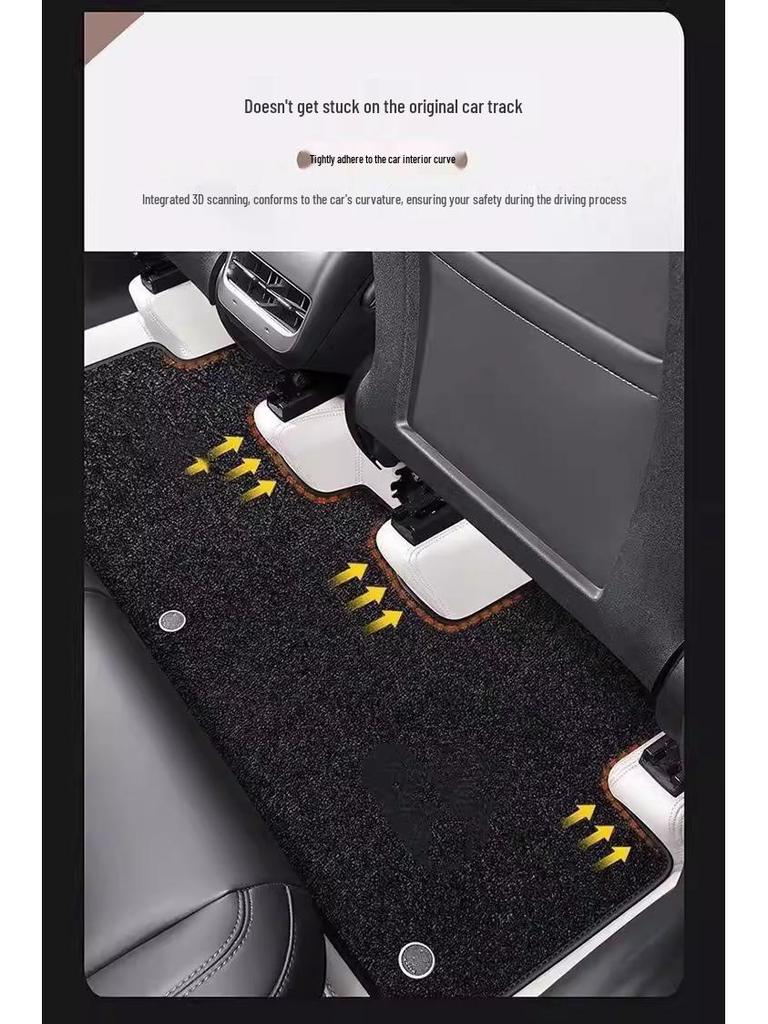 Durable Waterproof TPE Floor Mats for 2025 Tesla Model Y