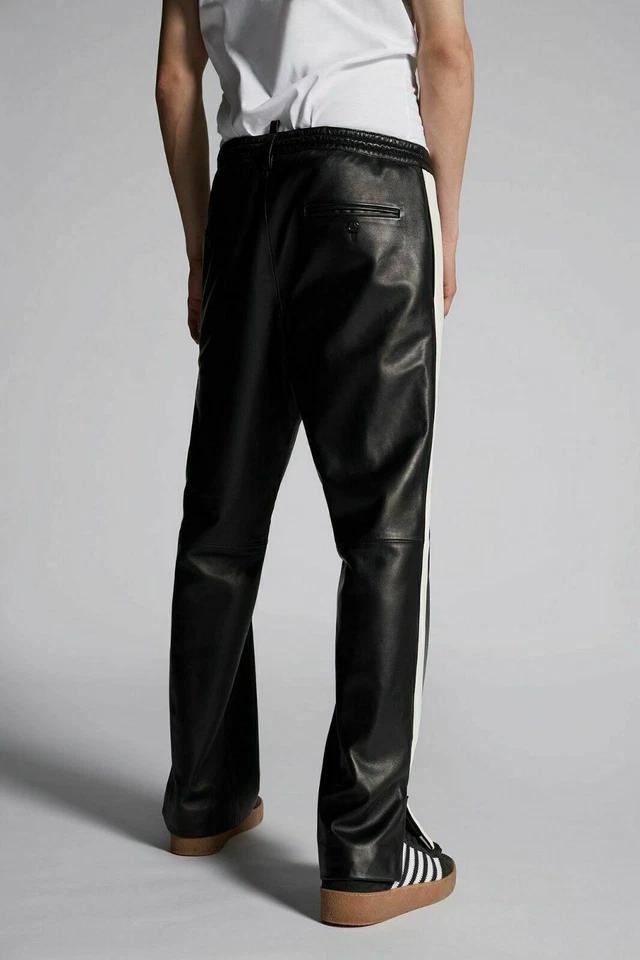 Casual Wear Trouser Men's Genuine Leather Lambskin High Quality Stylish Track Pants Plain