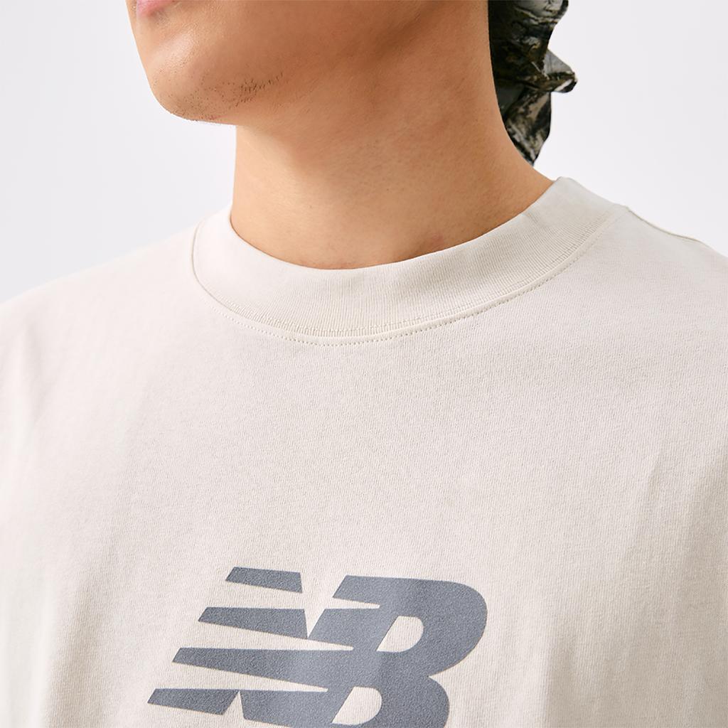 New Balance Sports Casual T Shirt Unisex Beige MT51500-LIN