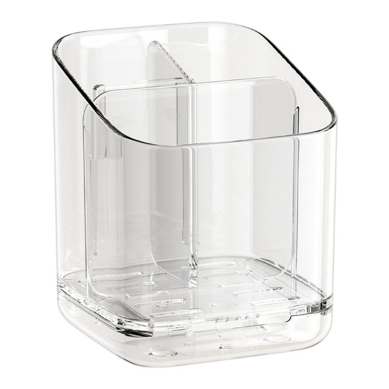 Drillless Installation Bathroom Organizers For Electric Toothbrushes And Accessories Durable Plastic Storage Rack Space Saving Design