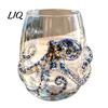 Creative Octopus Tentacle Tumbler 12oz Water Cup, Embossed Design, Hand Painted Marine Style Transparent Motif Glassware Drinking for Ocean