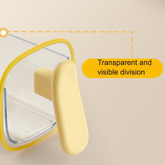 Nástěnný stojan na koření s lžičkou Průhledný vzduchotěsný dávkovač koření Multifunkční krabička na koření Nádoba Kuchyňský úložný organizér