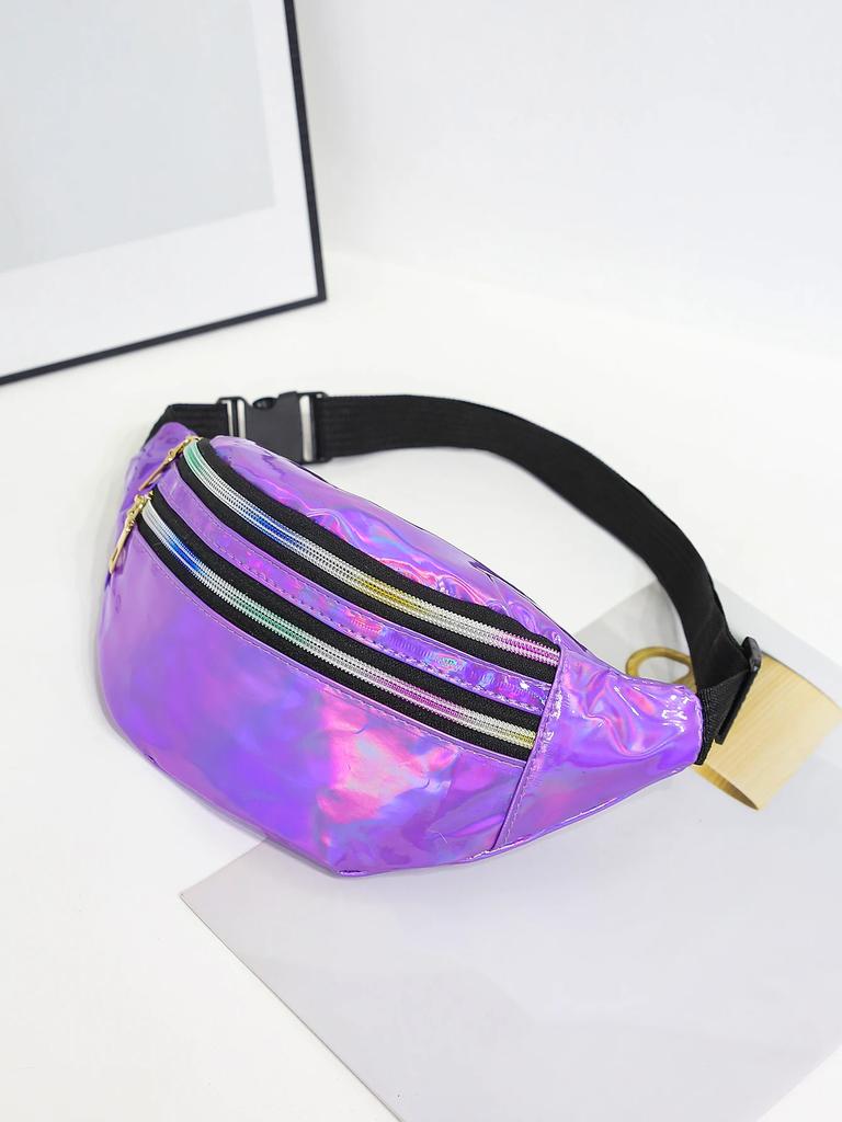 Laser-Bauchtasche Gürteltasche für Damen Crossbody Damen Crossbody-Taschen Hüfttasche Modische Hüfttasche Bauchtasche Wandern Laufen Reisen