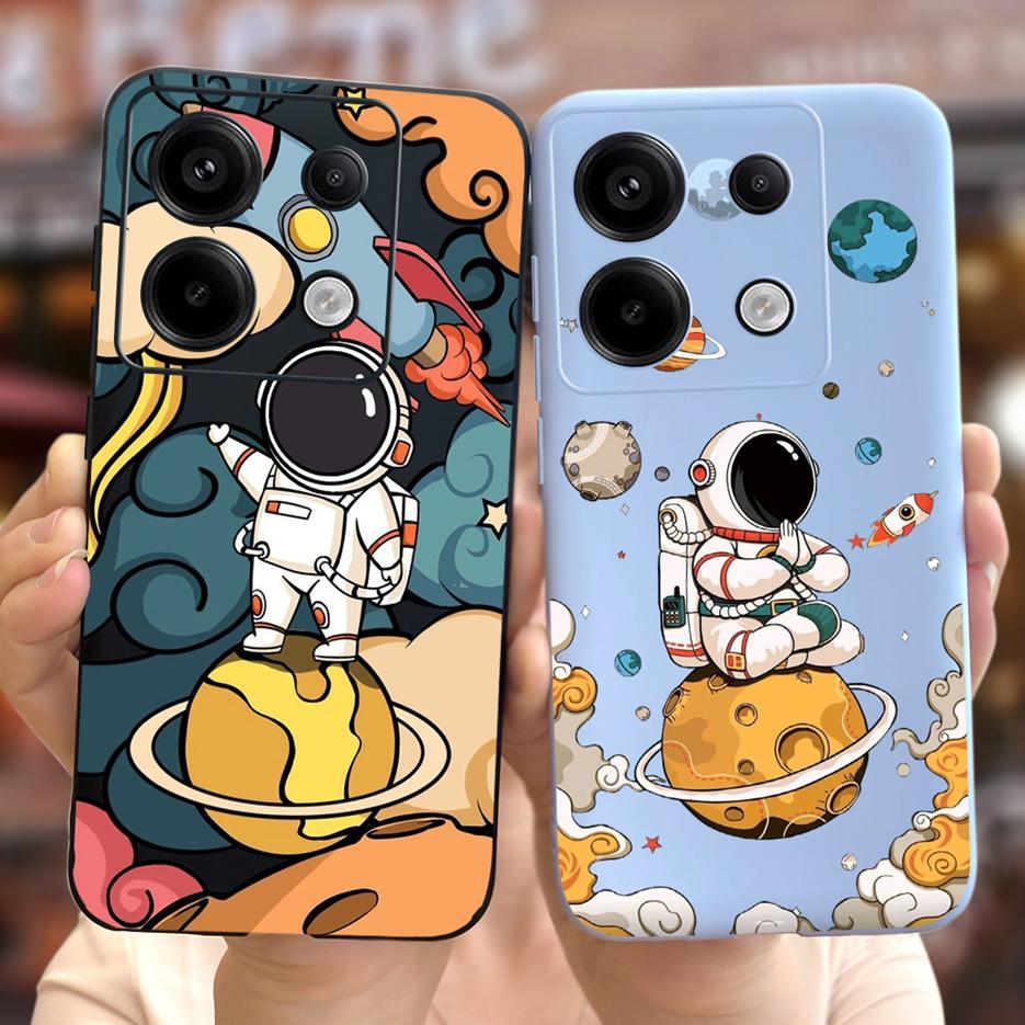 For Xiaomi Redmi Note 13 4G Case Cute Fashion Cartoon Cover Soft Silicone Phone Case For Redmi Note 13 Pro Plus Note13 5G Bumper