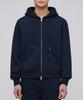 Crop Hooded Sweat Zip-Up [Navy]