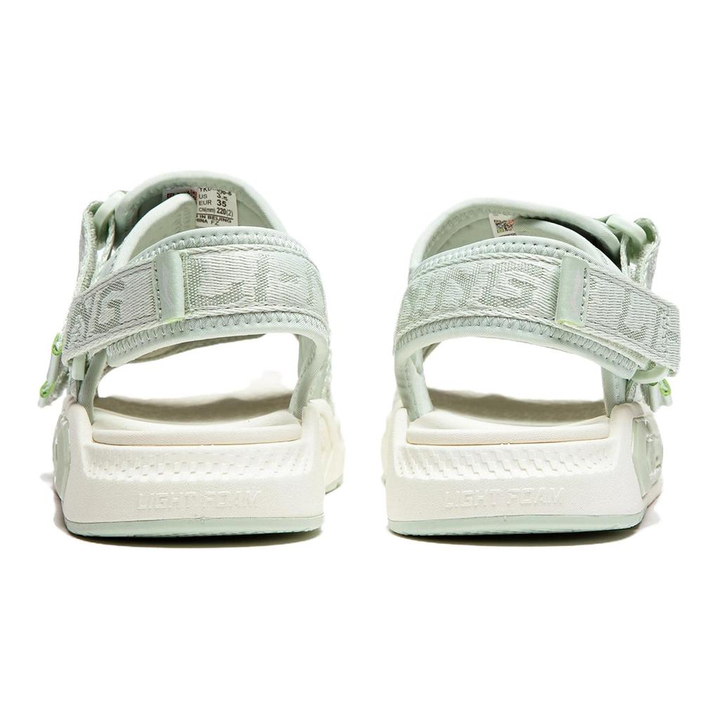 Li Ning Coka Young Comfortable Non-Slip Childrens Sandals Kids Sandals Green YKUU006-8