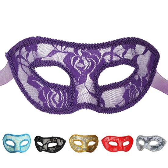 Venetian Cover Temperament Handmade Lace Translucent Ribbon Dress Up Decorative Masquerade Venetian Face Cover Costumes Accessory