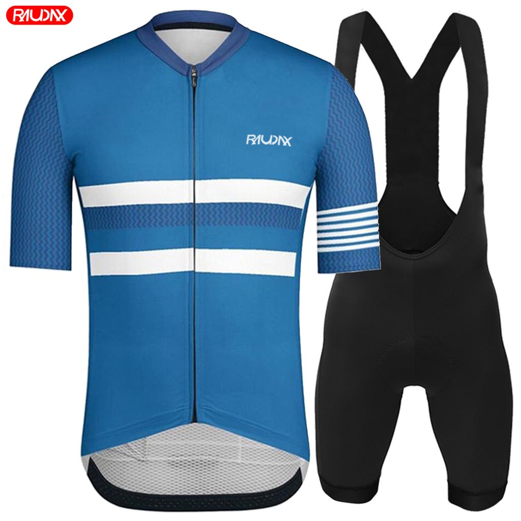 2026 Raudax High Quality Ciclismo Men Summer Short Sleeve Cycling Jersey Breathable Maillot Ciclismo Hombre Cycling Clothing Set
