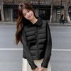 Autumn and winter women's clothing cotton vest stand-up collar knitted splicing multi-color spot supports mixed batches