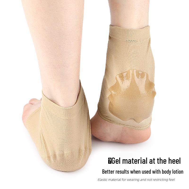 Unisex Anti-Cracking Moisturizing Silicone Heel Socks