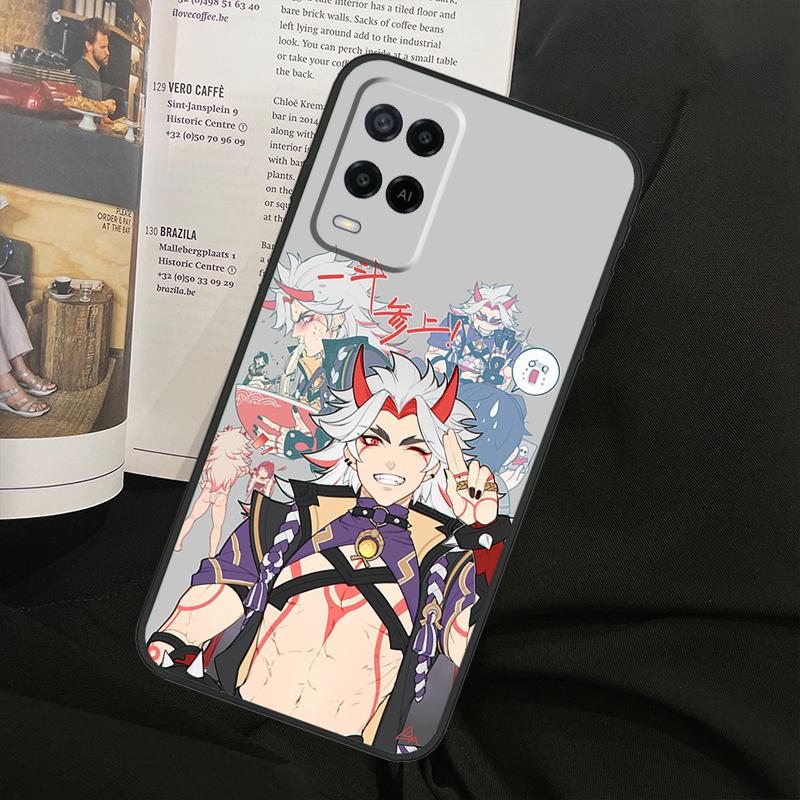 Genshin Impact Arataki Itto For Oppo A80 A60 A40 A94 A54 A98 A78 A18 A38 A58 A16 A76 A96 A17 A77 A74 A57S A15 Phone Case