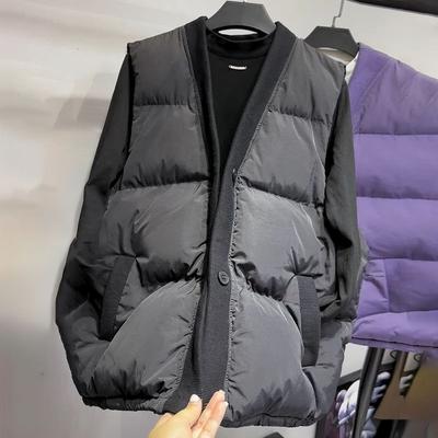 Women's New Autumn and Winter High-end Temperament Light Luxury Fashion Age-reducing Single-breasted Sleeveless Jacket