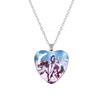 Anime K-pop Demon Heart Shape Pendant Necklace Cartoon Character Idol Jewelry Gifts