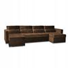 Varius BIG Corner Sofa Bed with Sleeping Containers Family Furniture Brown