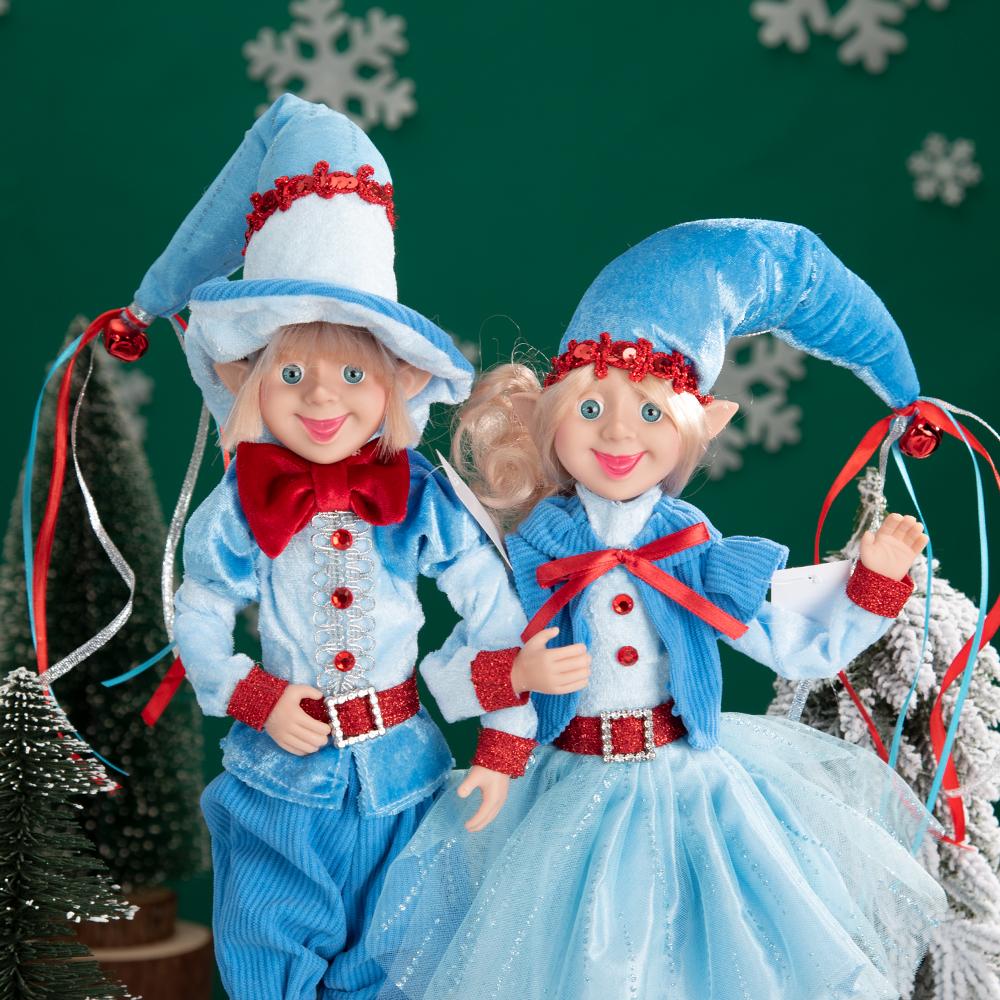 Neue farbenfrohe und niedliche Weihnachtselfen-Puppen-Anhänger, Weihnachtsdekoration, frohe Weihnachten, Heimdekoration, Natal, frohes neues Jahr, Heimdekoration