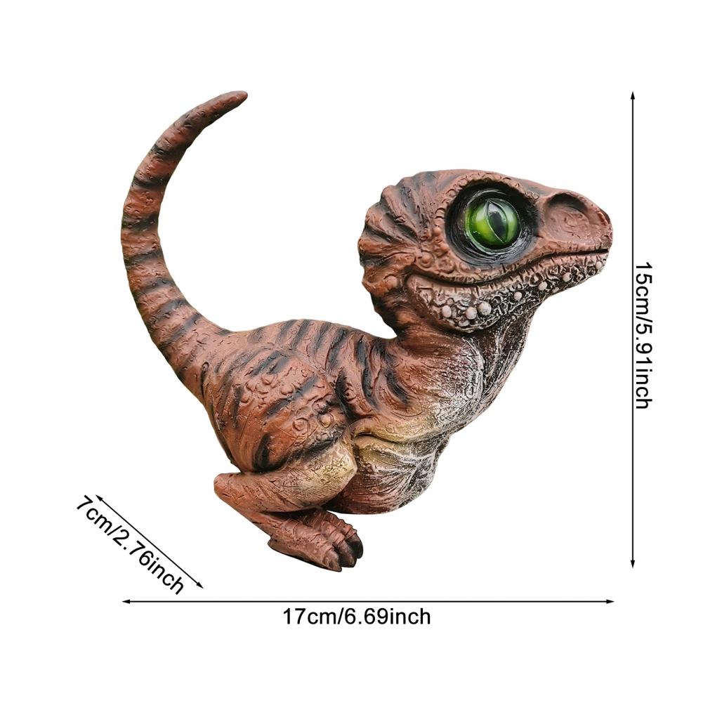 Realistic Dinosaur Figurine Resin Dinosaur Statue Weather-Resistant Outdoor Dinosaur Statue Decoration Home Sculpture Ornament