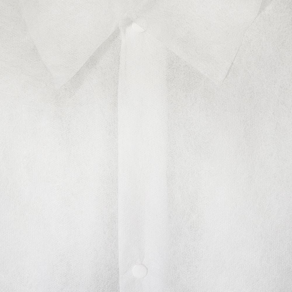 Disposable Apron White With Snaps (Non-woven 22G) 1 Piece