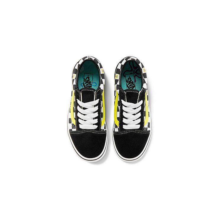 Sandy Liang X SpongeBob X Vans Kids Low Top Sneakers Black White Toddler VN000W9T9EK