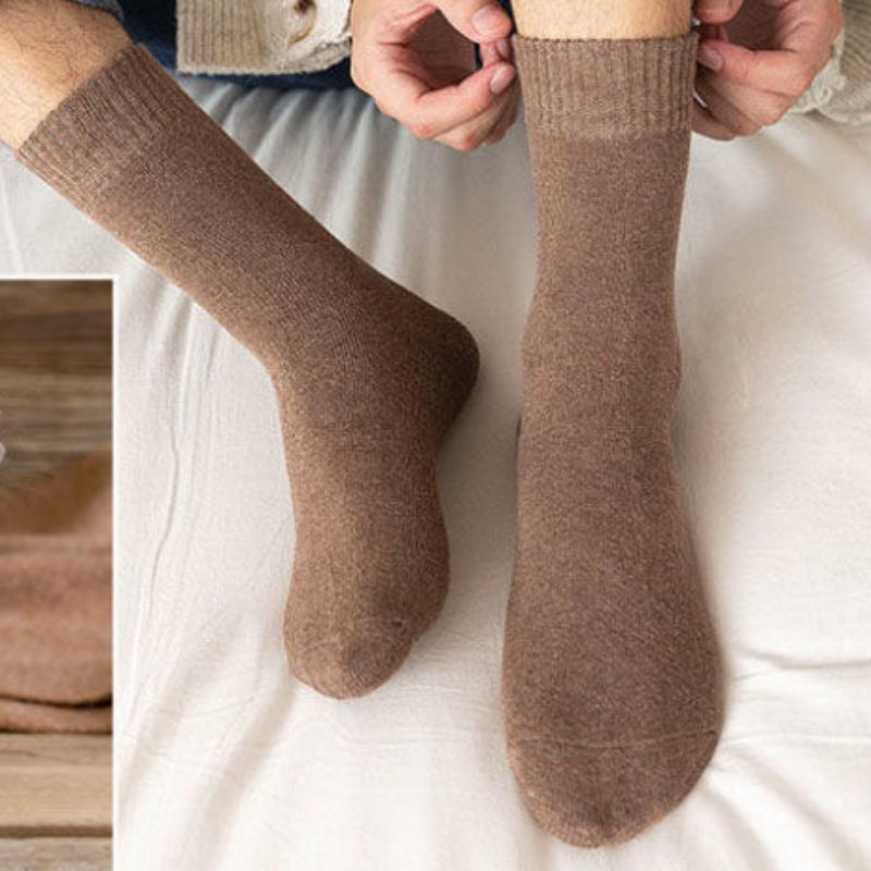 5/10 Paar dicke Thermo-Wintersocken für Herren, warme Fleece-Socken, kuschelige, flauschige Sportsocken für Jungen