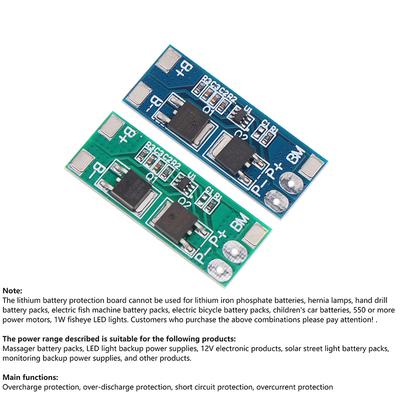 2S 8A Li-Ion 6.4V-8.4V 15A Peak Current Battery Protection Board Bms Pcm For Li-Ion Lipo Battery Cell