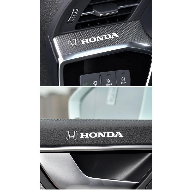 Náhodné samolepky do interiéru auta Styling emblému volantu pro Honda Fit Mugen Insight Type S R VTEC DOHC Modulo Vezel Legend RR Si