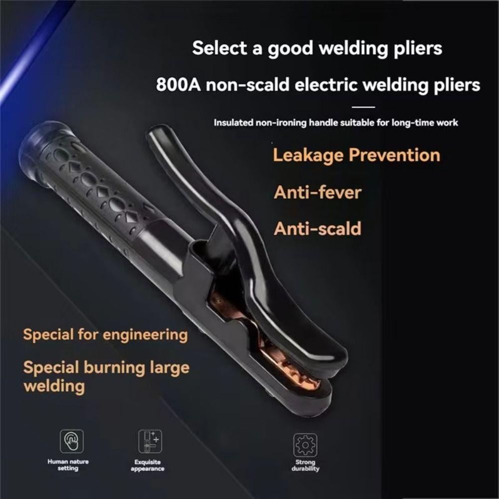 Copper Cable Welding Clamp Heat Resistant Electrode Holder Welding Accessories Electric Welding