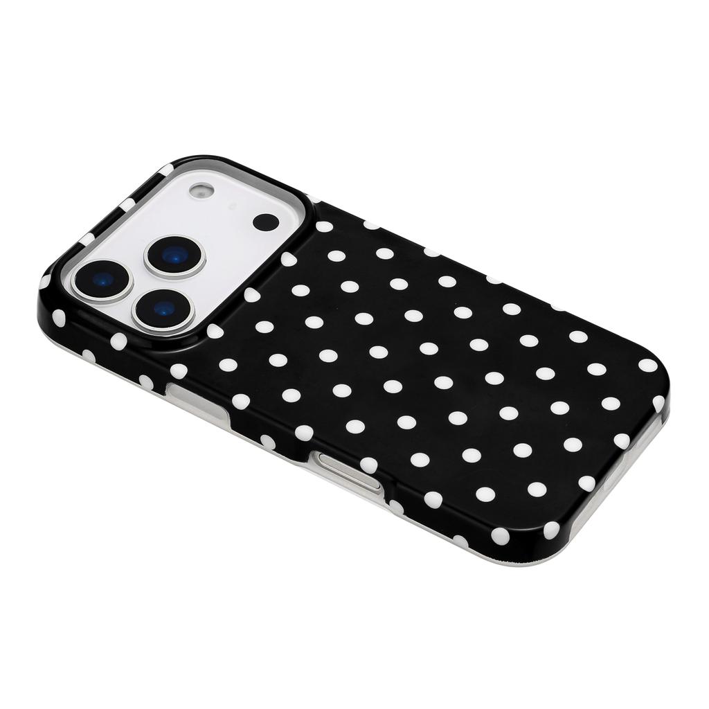 Coque pour iPhone 17 Pro Max Design à Pois Housse Arrière de Téléphone en TPU IMD