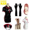 Chainsaw Makima Man Nurse Uniform Cosplay Costume Pu Suit Wig Carnival Halloween